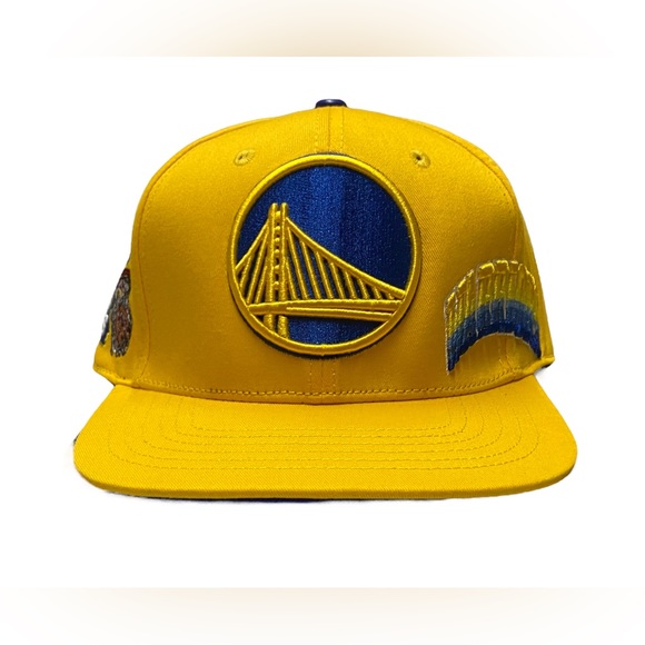 NEW AUTHENTIC Pro Standard NBA Golden State Warriors Hometown Snapback Hat Yello - Picture 7 of 14